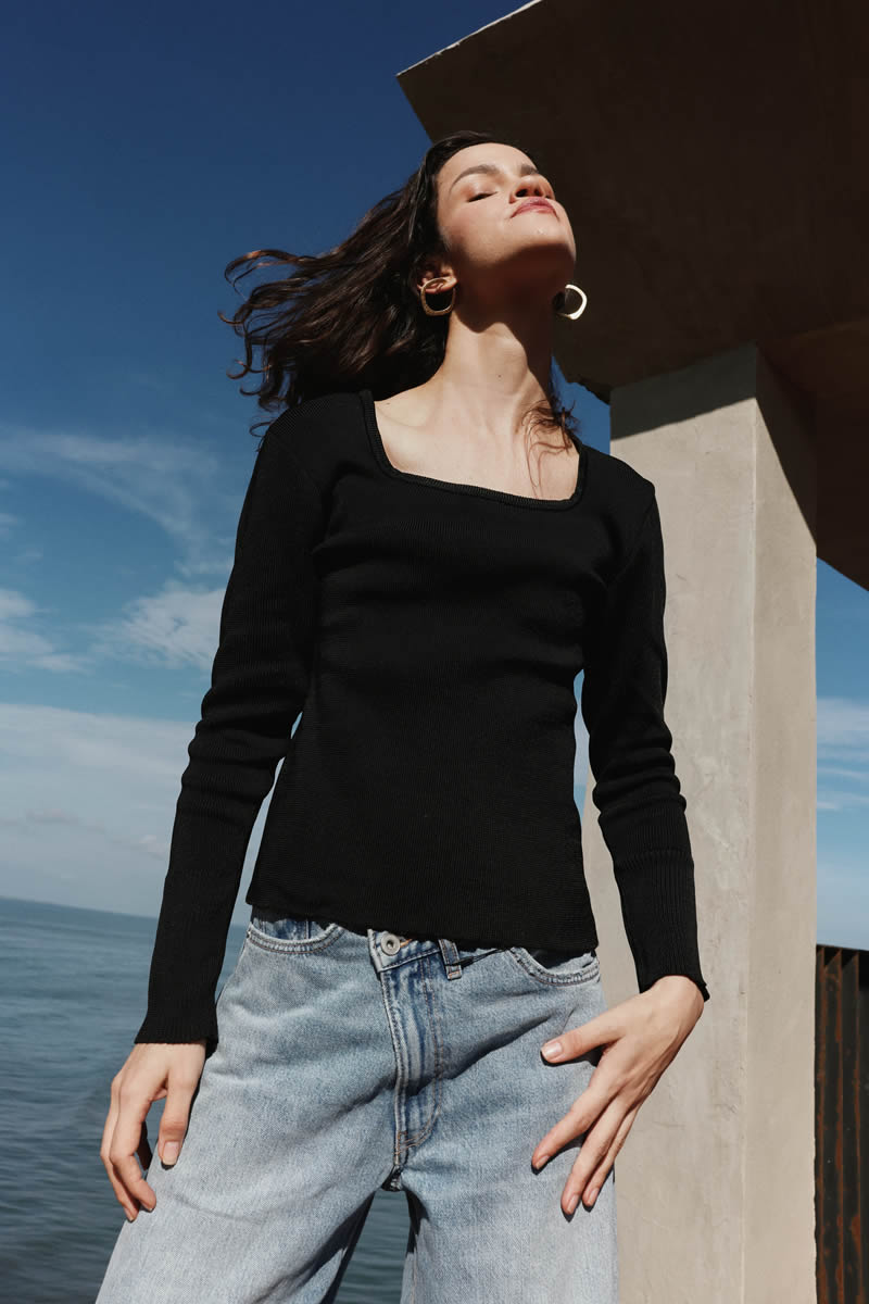 Aurora Top Black