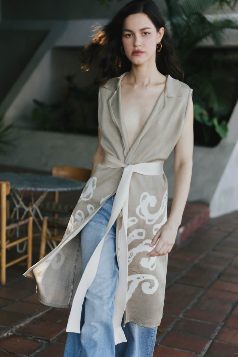 Primavera Alta Vest Beige/Ivory