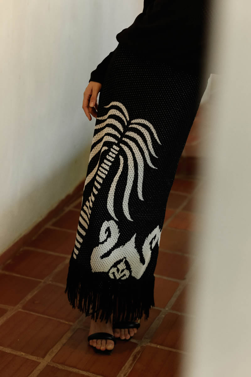 Mola Skirt Black/Ivory