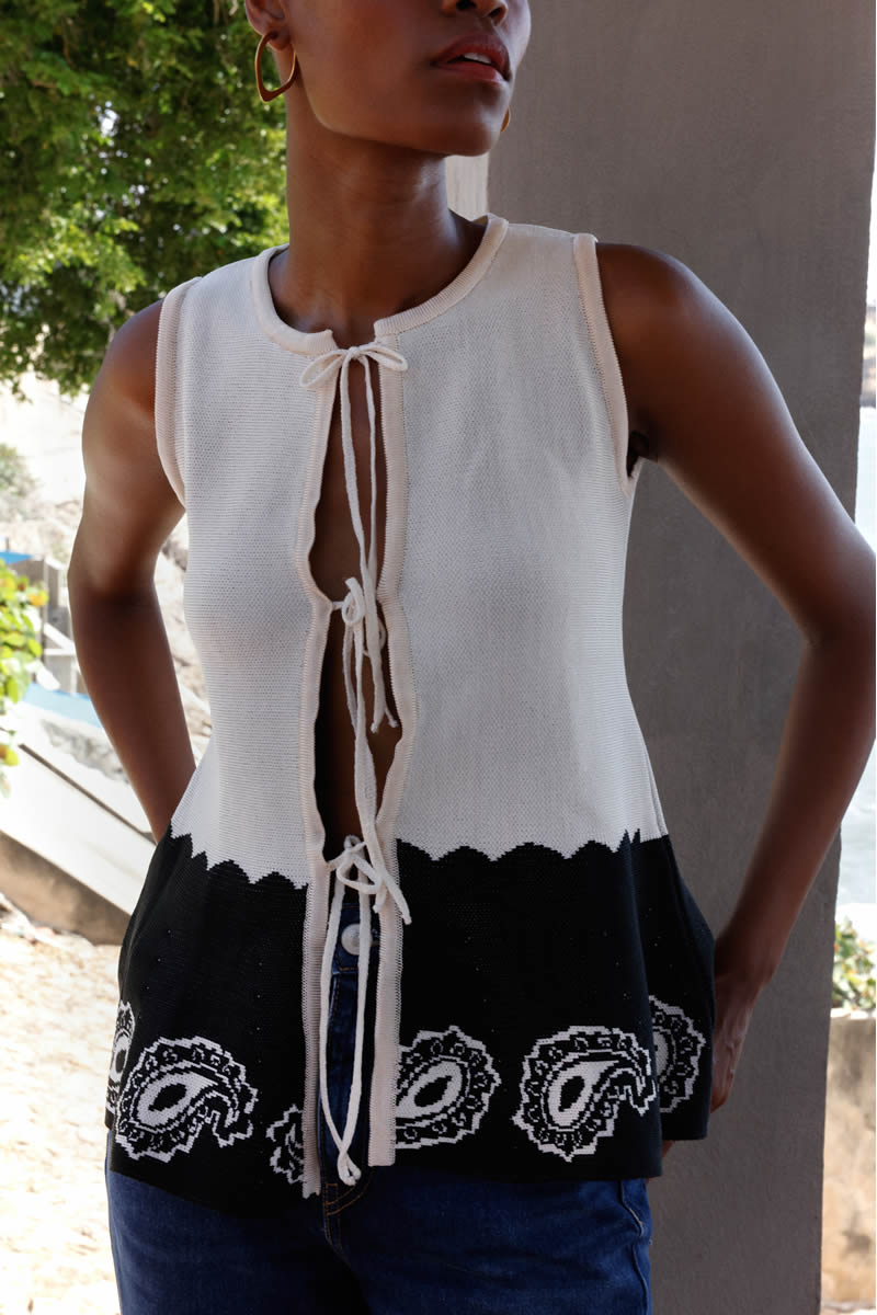 Alba Eterna Top Black/Ivory