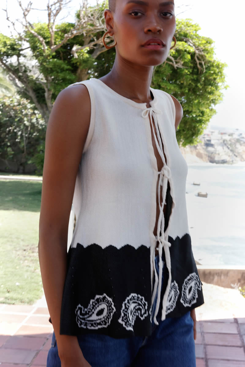 Alba Eterna Top Black/Ivory