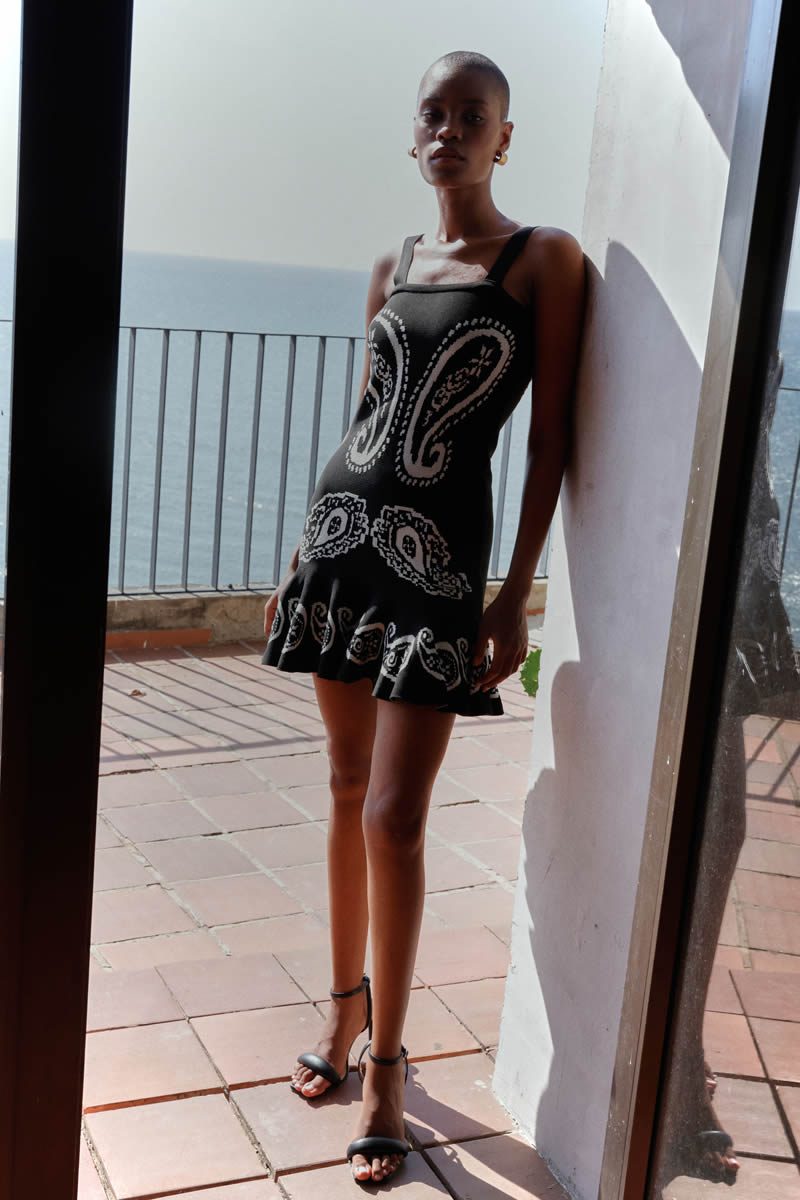 Amaranta Mini Dress Black/Ivory