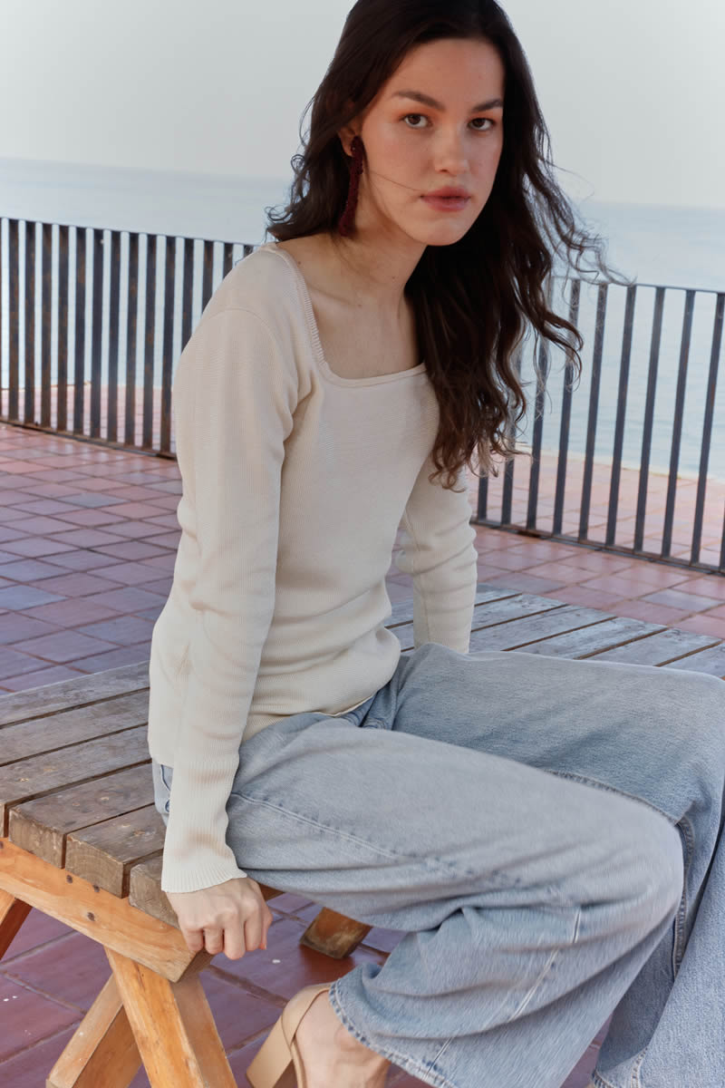 Aurora Top Ivory