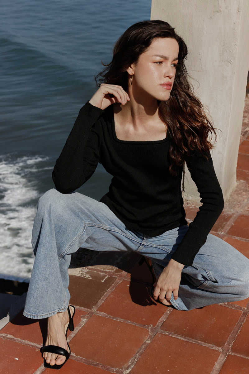 Aurora Top Black