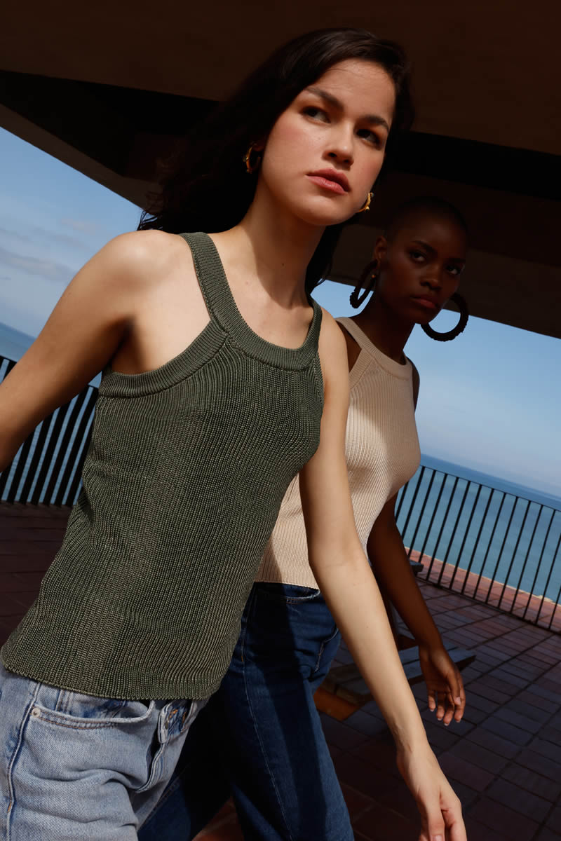 Celestina Top Green