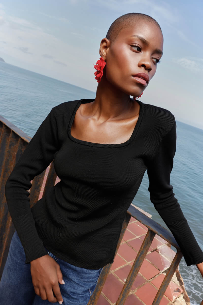 Aurora Top Black