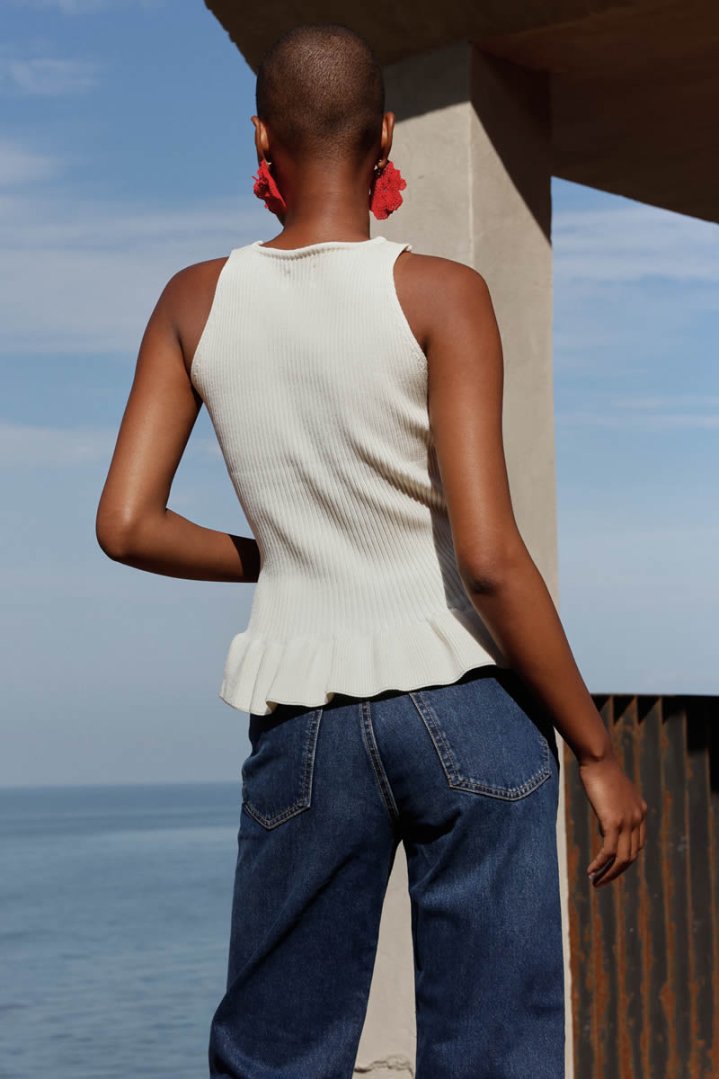 Paisley Vivo Top Ivory